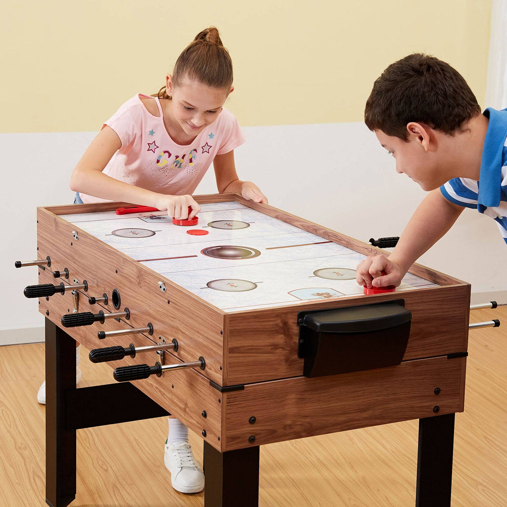3 In 1 Pool Billiard Slide Hockey Foosball Combo Game Table S126094