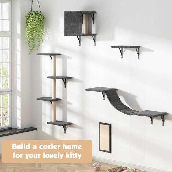 Wall Mounted Shelves Set Cat Tree I7968