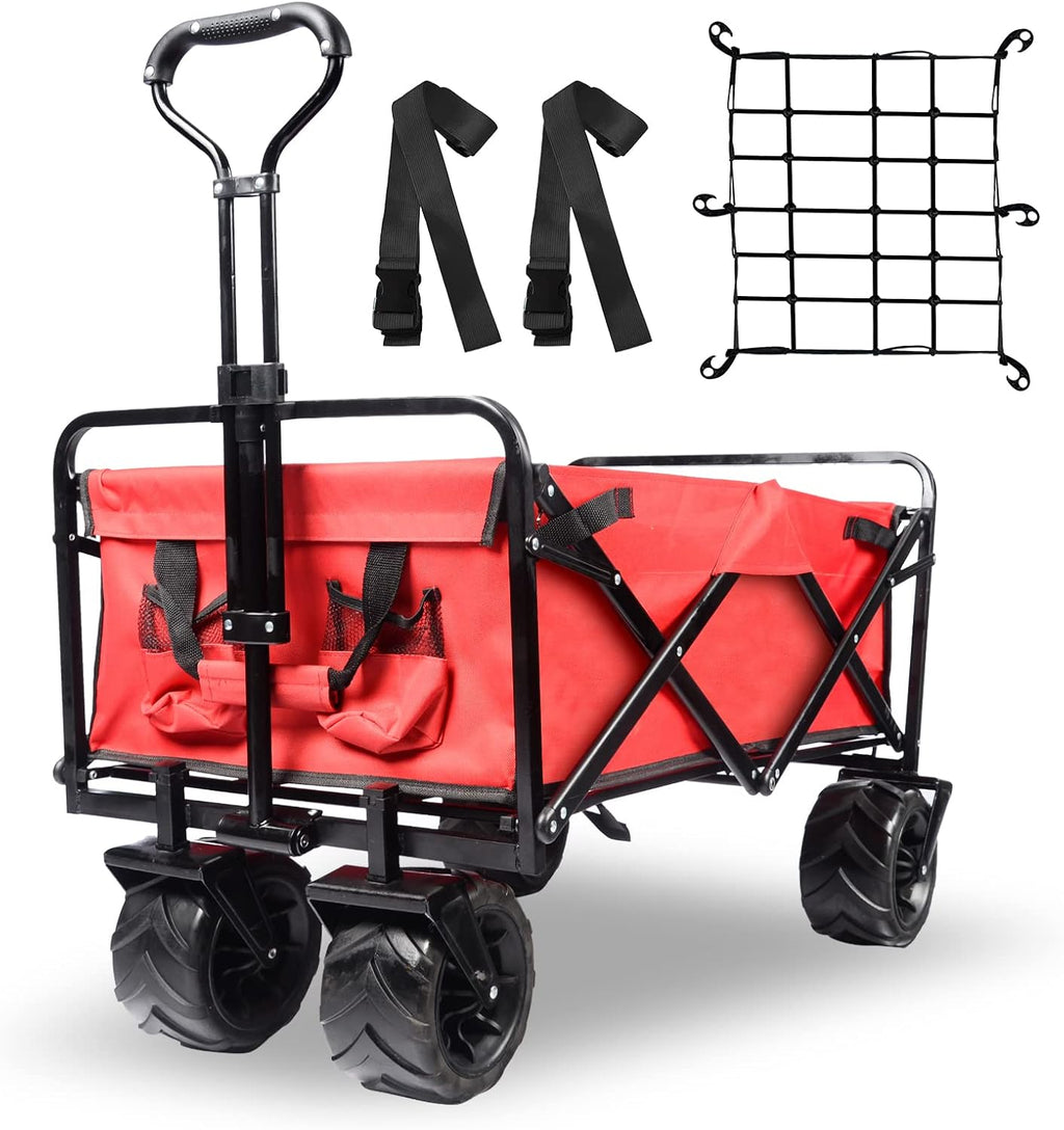 Collapsible Heavy Duty Wagon Cart with All-Terrain Wheels P6720