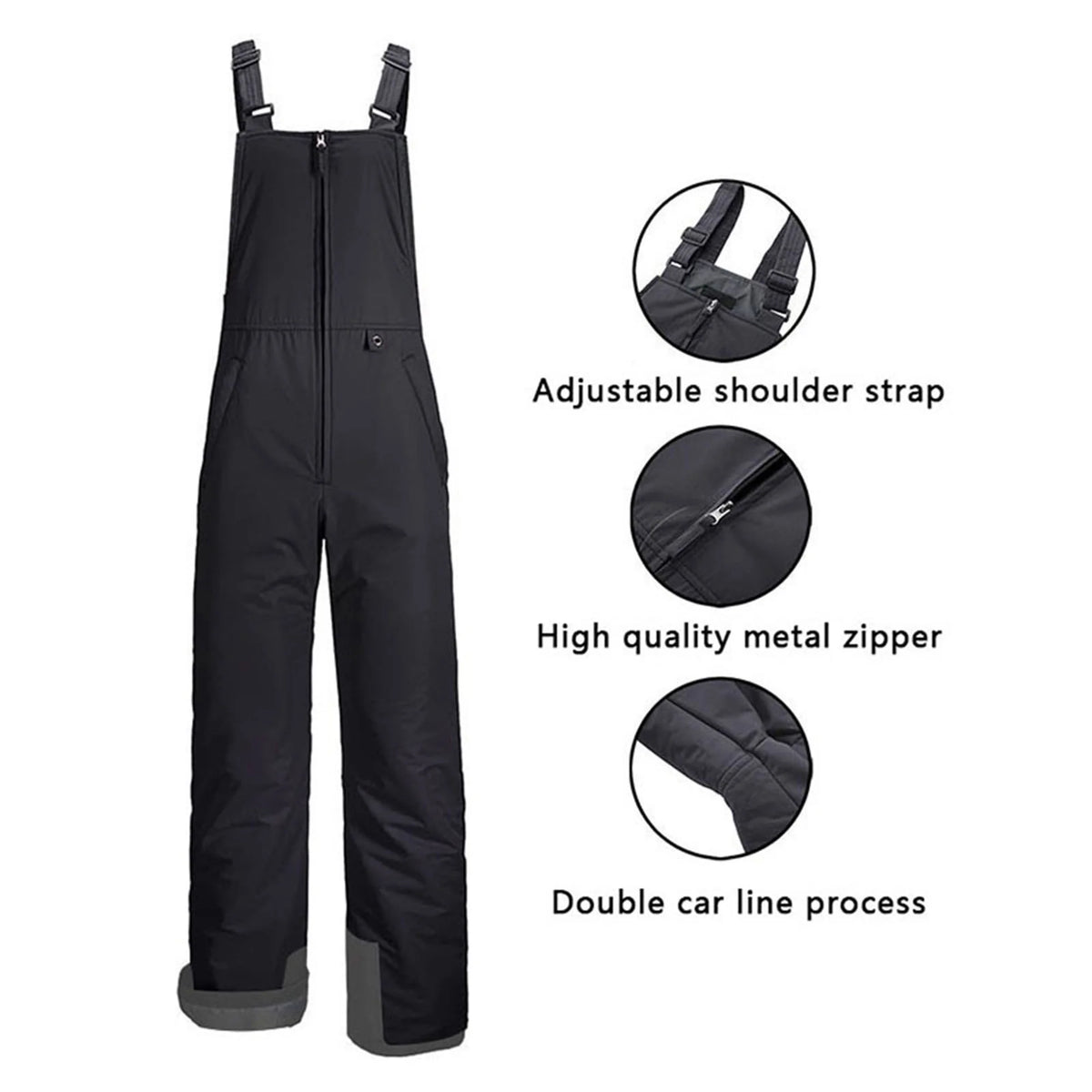 Kids Waterproof Snow Ski Bibs Overalls Long Insulated Ski Pants B7837