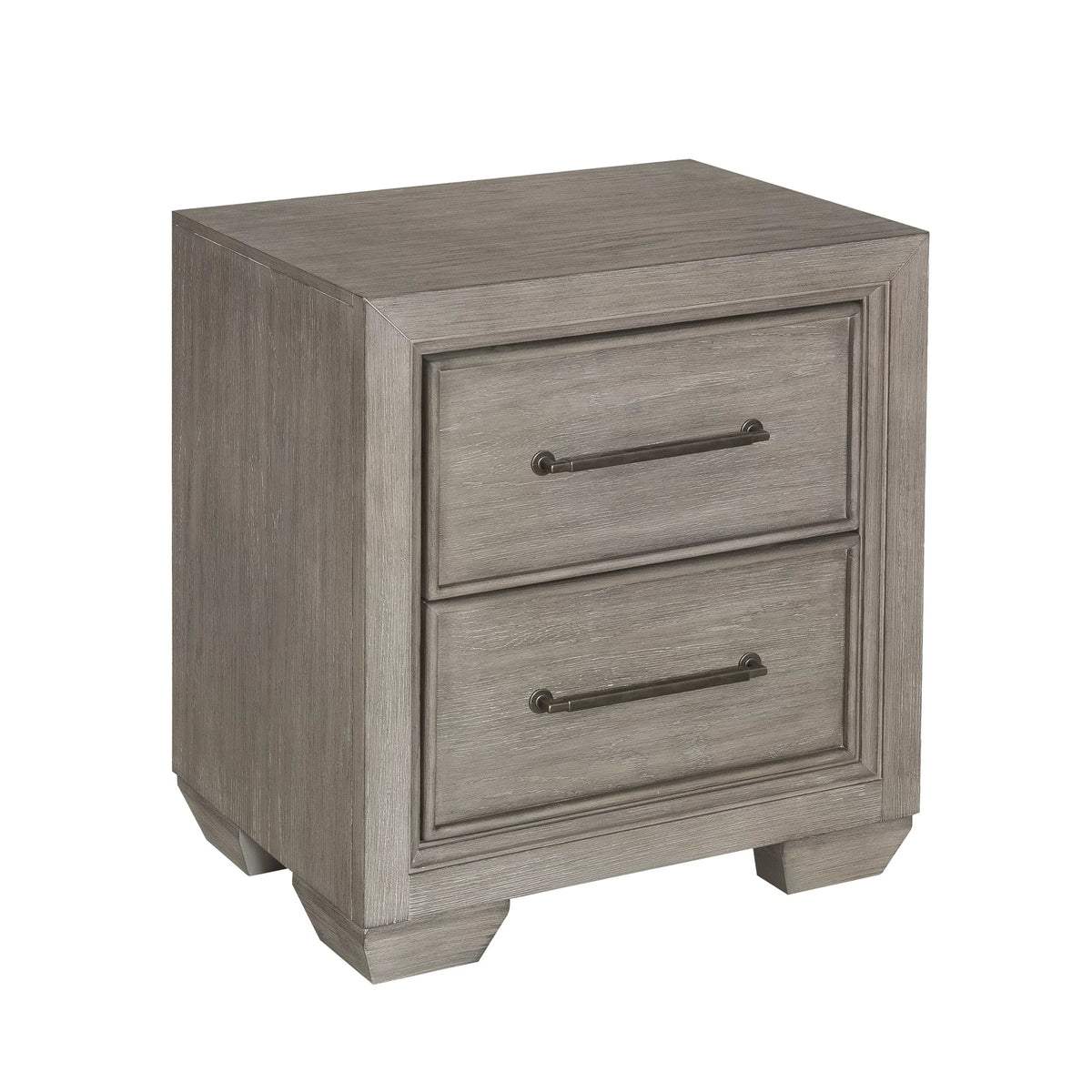 Gray Wood Queen Bedroom Set with Dresser, Mirror, Nightstand, and Chest E93046