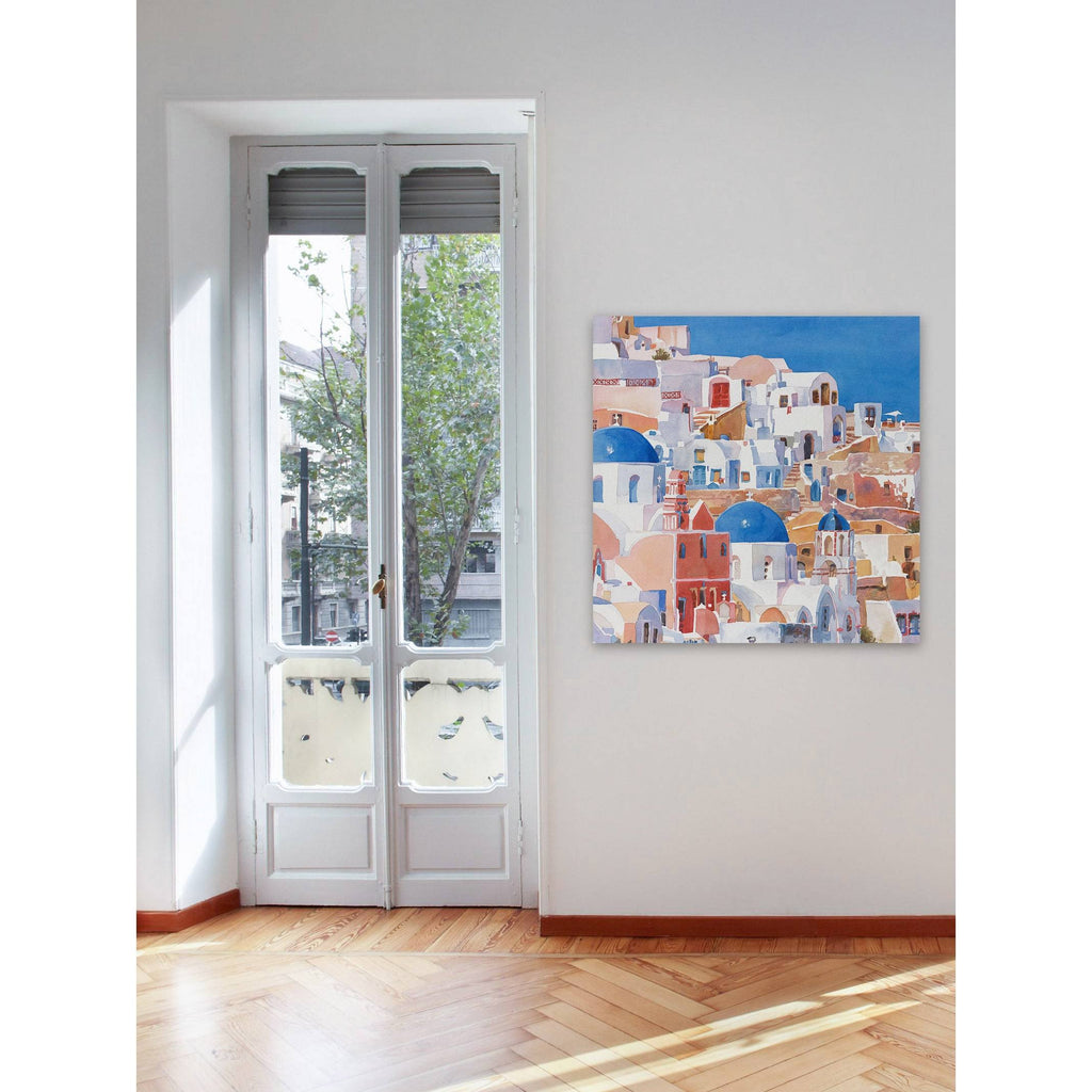 Watercolor Painting Print on Wrapped Canvas S929