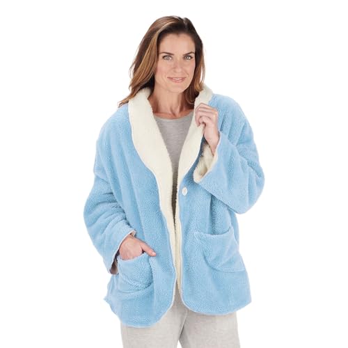 Fleece Bed Jacket with Pockets E57319