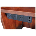 Black AC Power Center Outlet Under Desk E786305