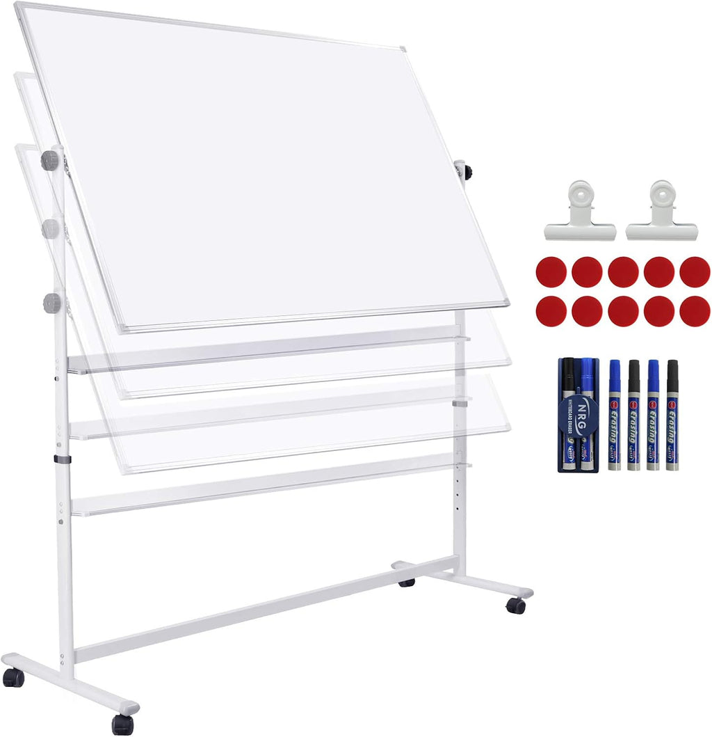 48x36 Double Sided Magnetic Whiteboard with Stand X65894