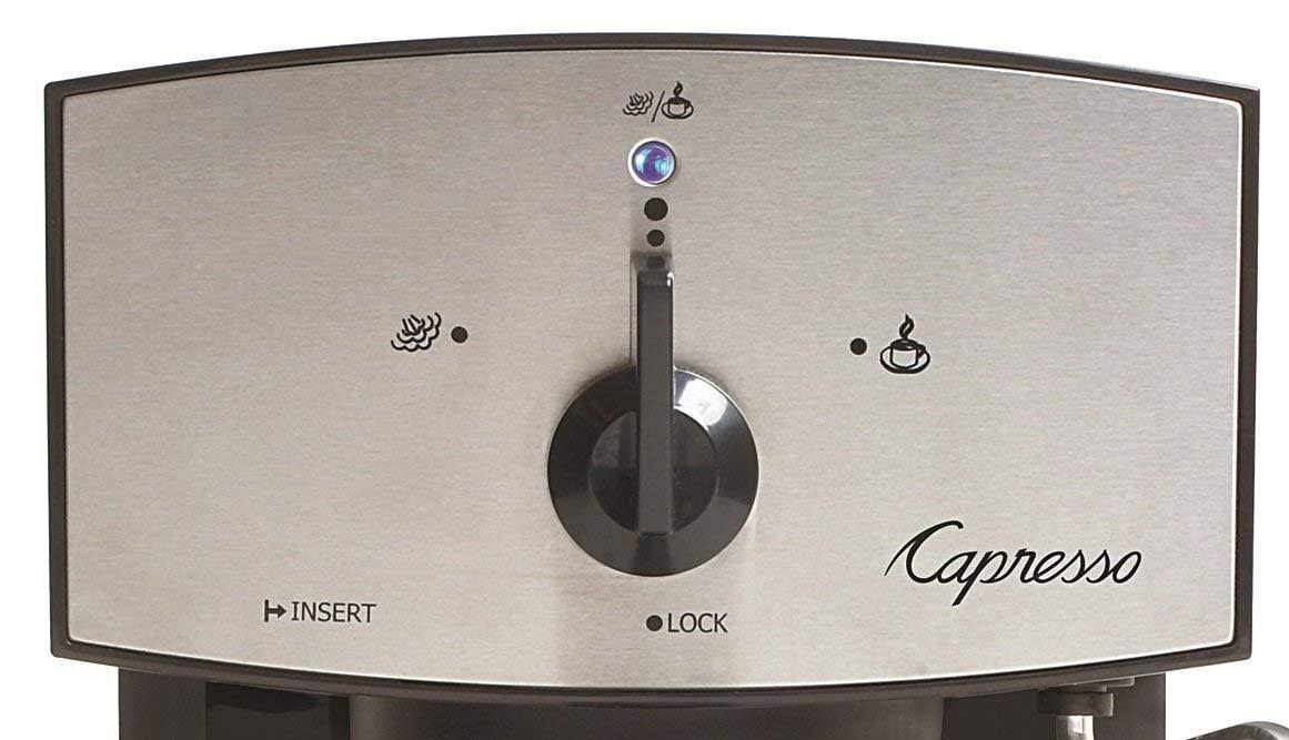 Stainless Steel Pump Espresso and Cappuccino Machine, Black D205