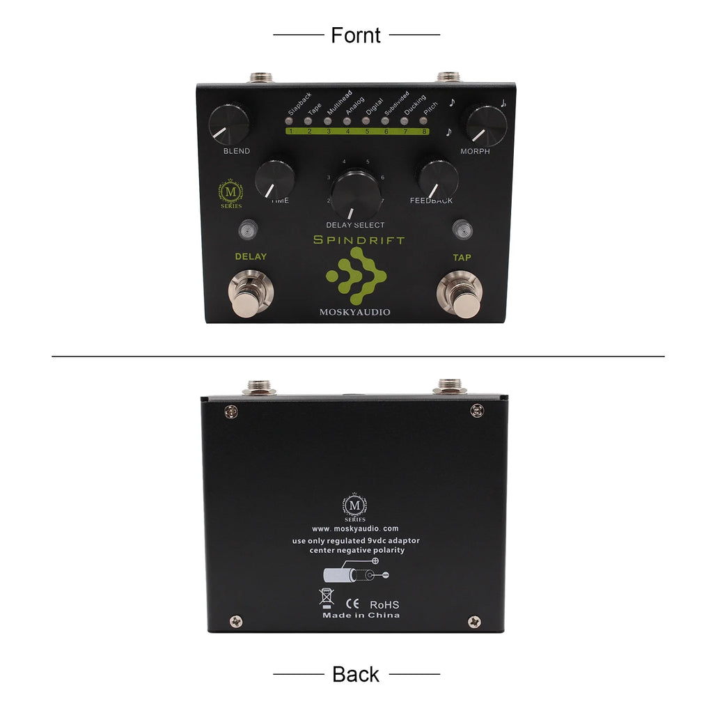 Guitar Pedal with 8 Mode Delay Selection N343542