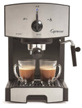 Stainless Steel Pump Espresso and Cappuccino Machine, Black D205