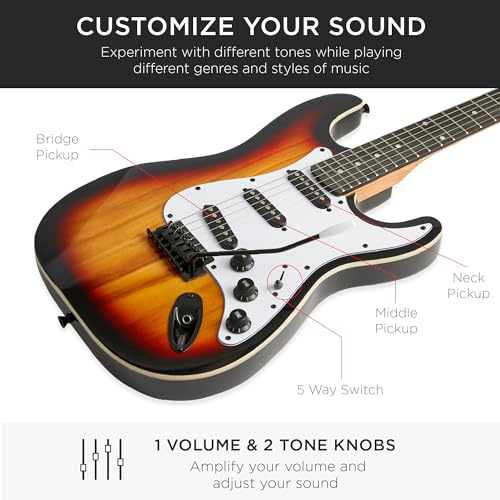 Natural Full Size Electric Guitar Starter Kit J552206