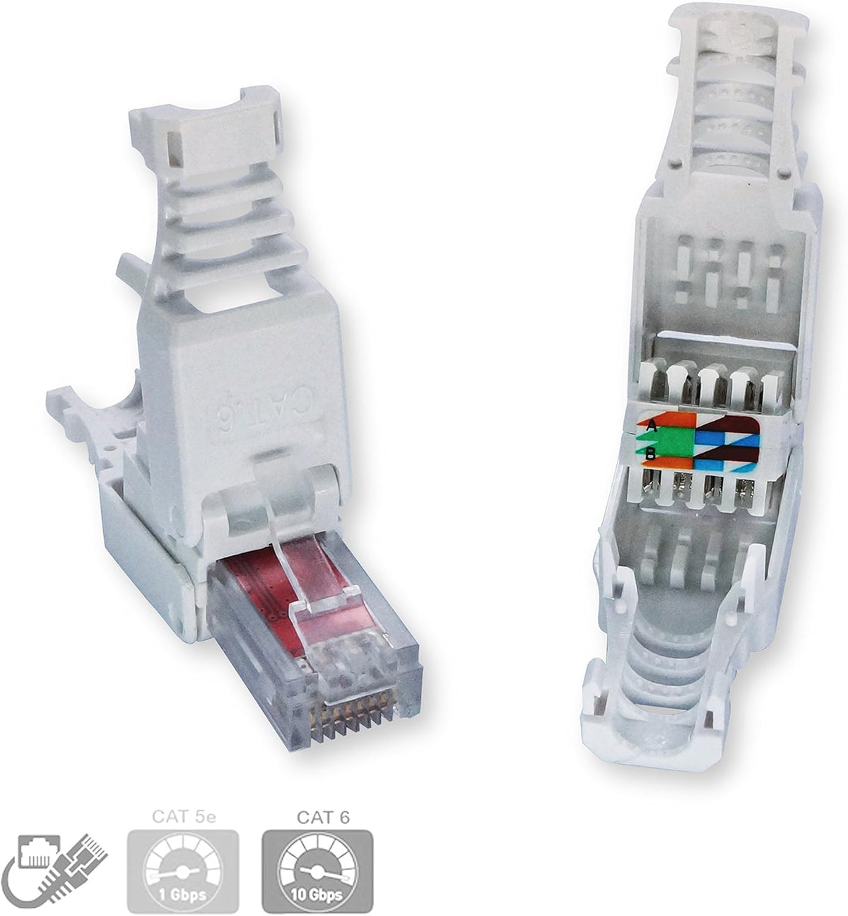 CAT6 Tool-Less Modular Connectors Plugs Q915481