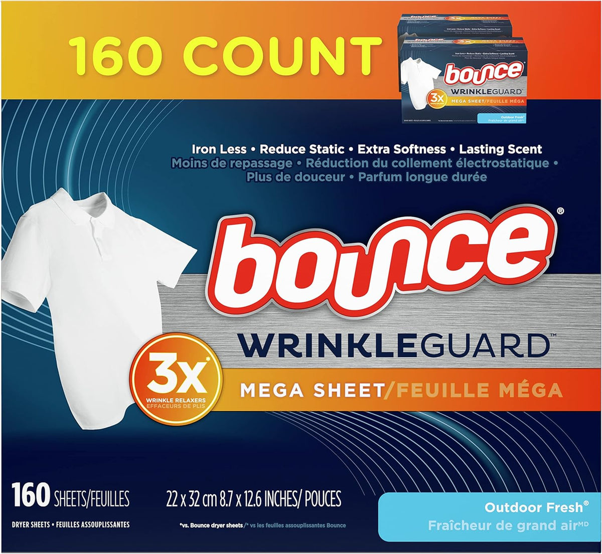 160 count Dryer Sheets O6468