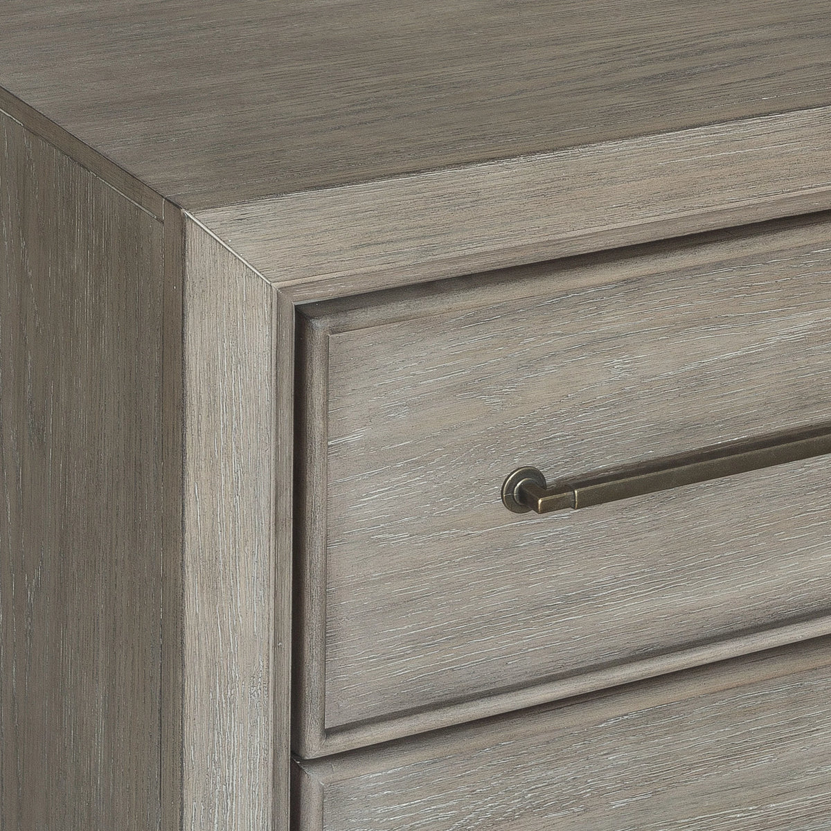 Gray Wood Queen Bedroom Set with Dresser, Mirror, Nightstand, and Chest E93046