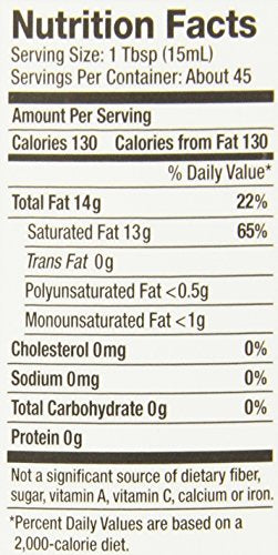 23 Ounce Pack of 2 Refined Coconut Oil H5791