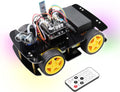 4WD Car Kit with Ultrasonic Sensor and Bluetooth Remote Control K118