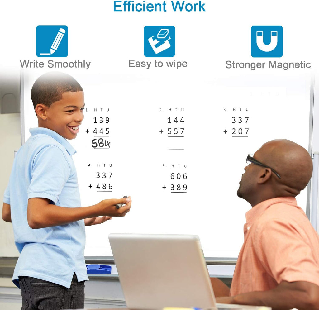 48x36 Double Sided Magnetic Whiteboard with Stand X65894