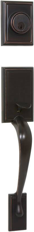 Double Cylinder Door Handle Set Satin Nickel X6969