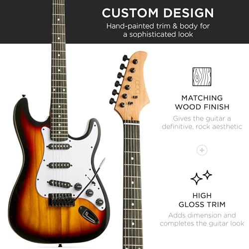 Natural Full Size Electric Guitar Starter Kit J552206
