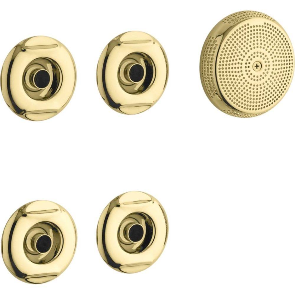 Vibrant Polished Brass Whirlpool Trim Kit with Four Jets T26912