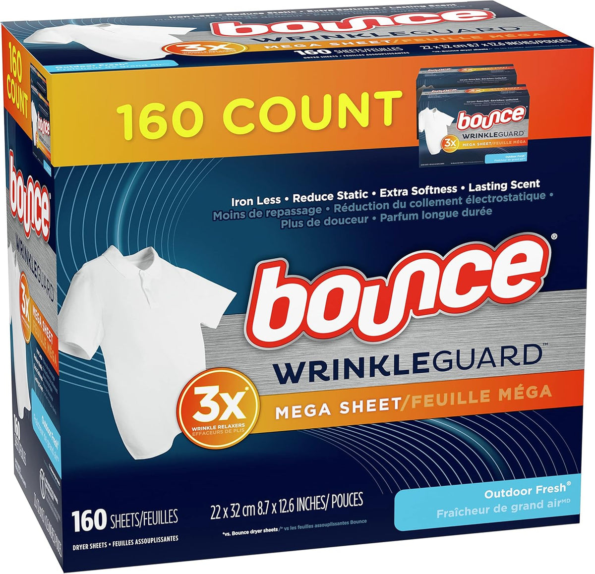160 count Dryer Sheets O6468