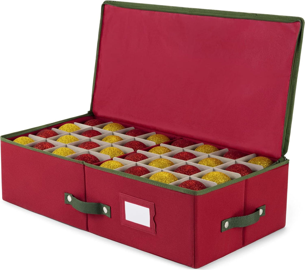 Christmas Ornament Storage Box with Dividers X532547