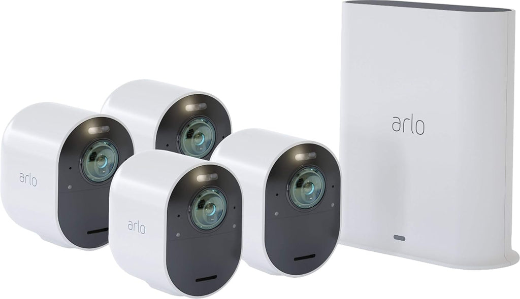 4-Camera 4K Wire-Free Security Cameras X406614