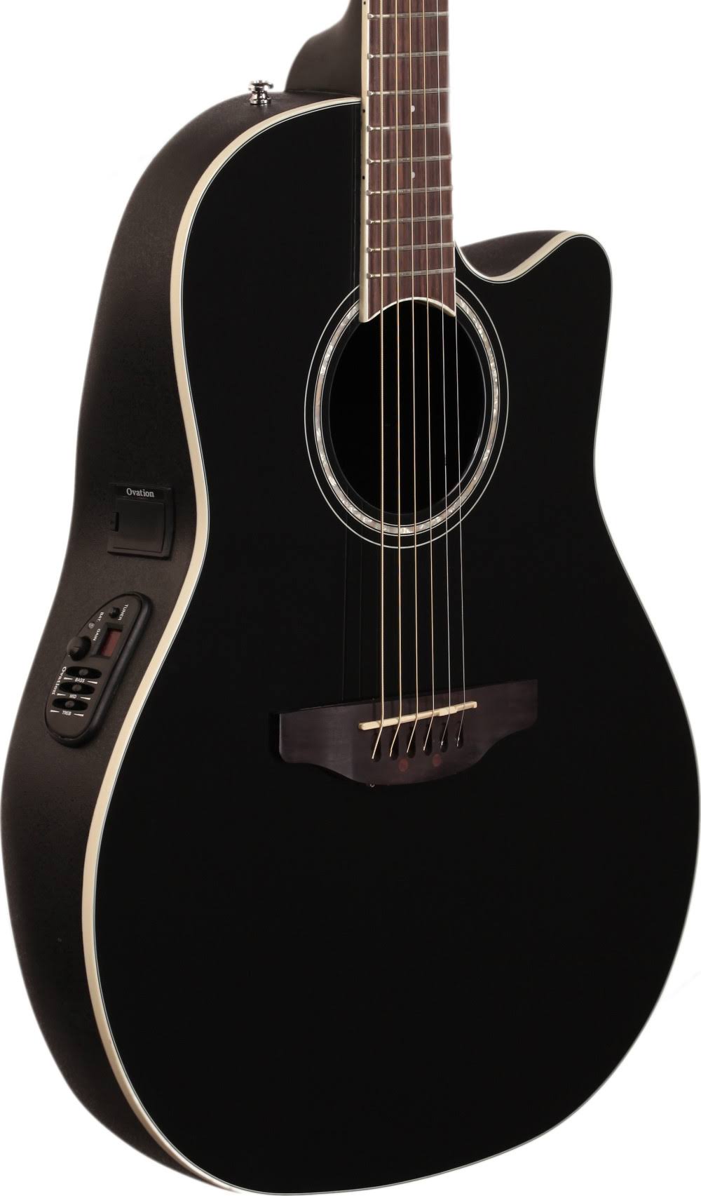 Black Acoustic Electric Guitar S110