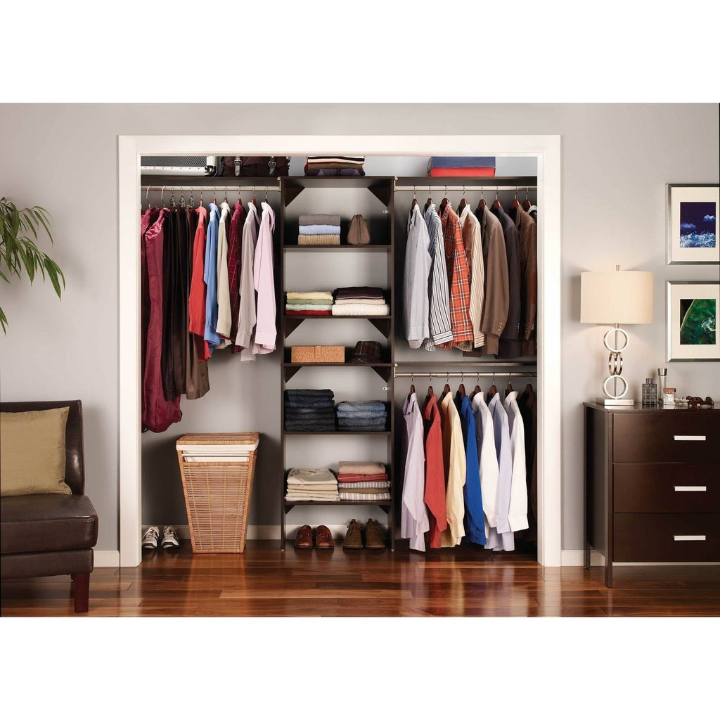 Natural Gray Closet Organizer with Shelves G16108