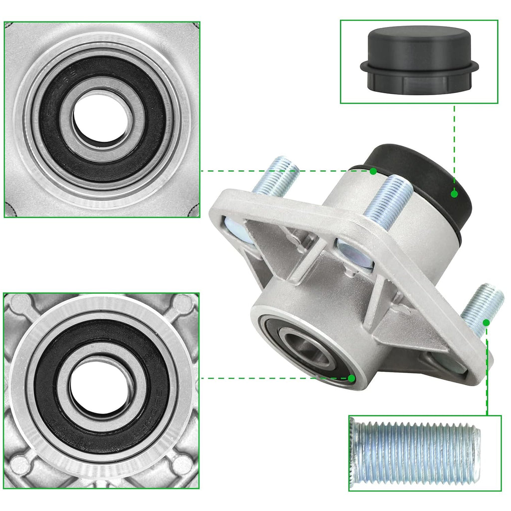 2Pcs Front Wheel Hub Assembly with Bearings C185