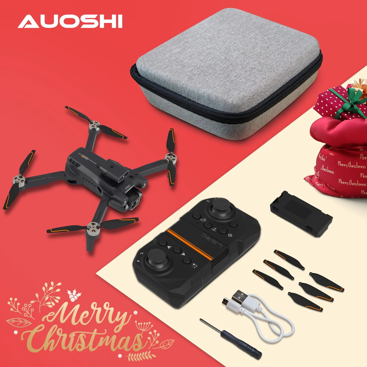 4K Camera Drone with Brushless Motor and Carrying Case W6092