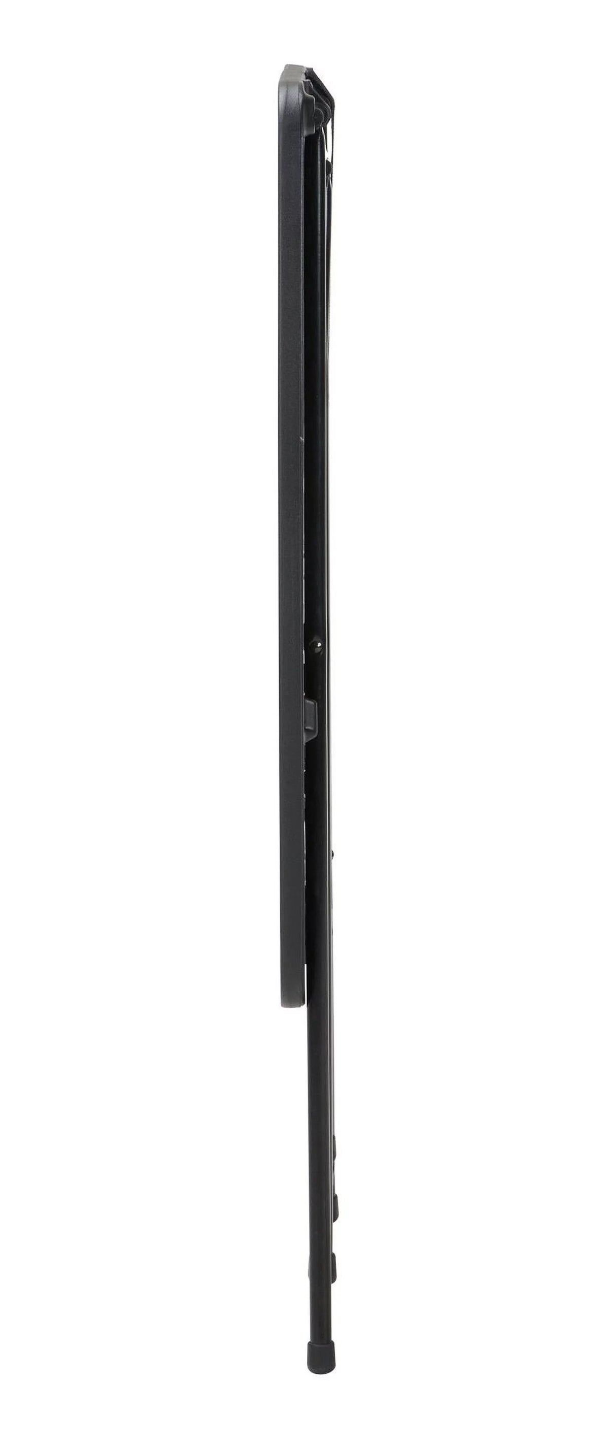 Black Adjustable Height Folding Table, 2 pack I5992