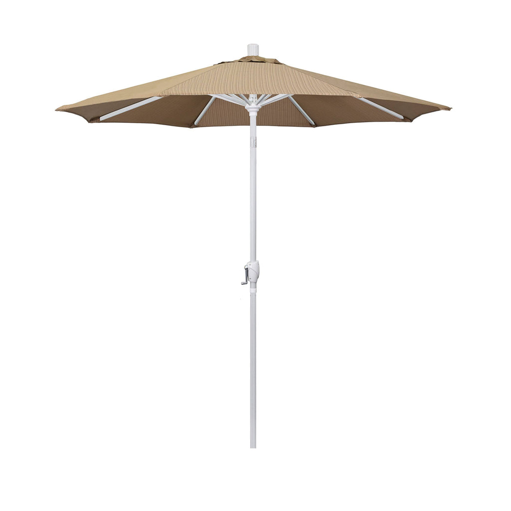 7.5 ft. Matte White Aluminum Patio Umbrella R1516