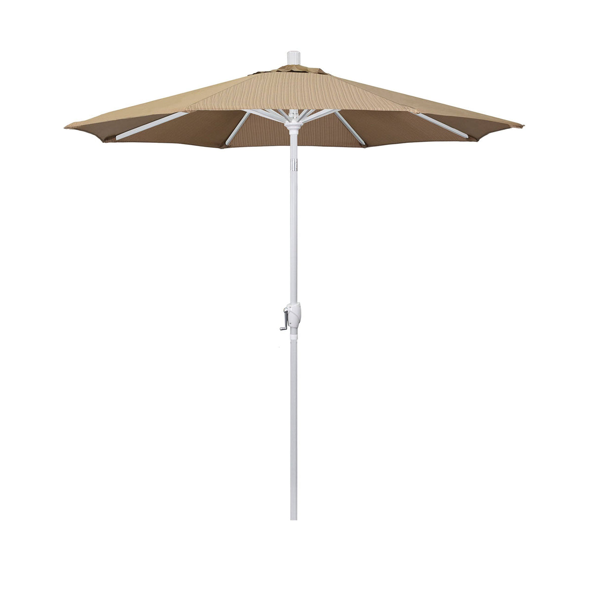 7.5 ft. Matte White Aluminum Patio Umbrella R1516