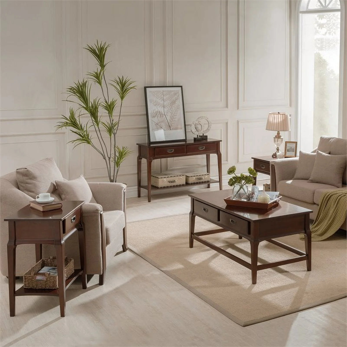 2-Piece Drawer End Table Set O376086
