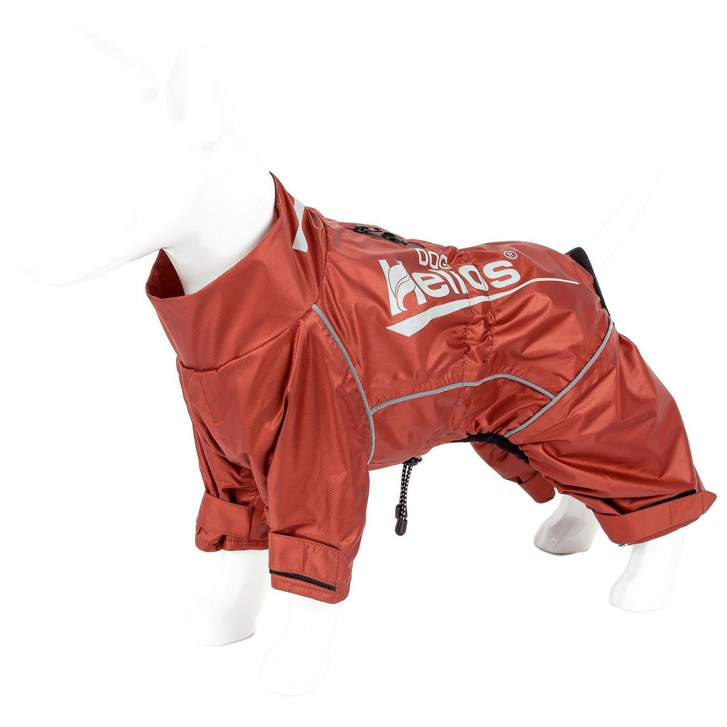 Waterproof Reflective Full Body Dog Coat Jacket Orange Medium S239989