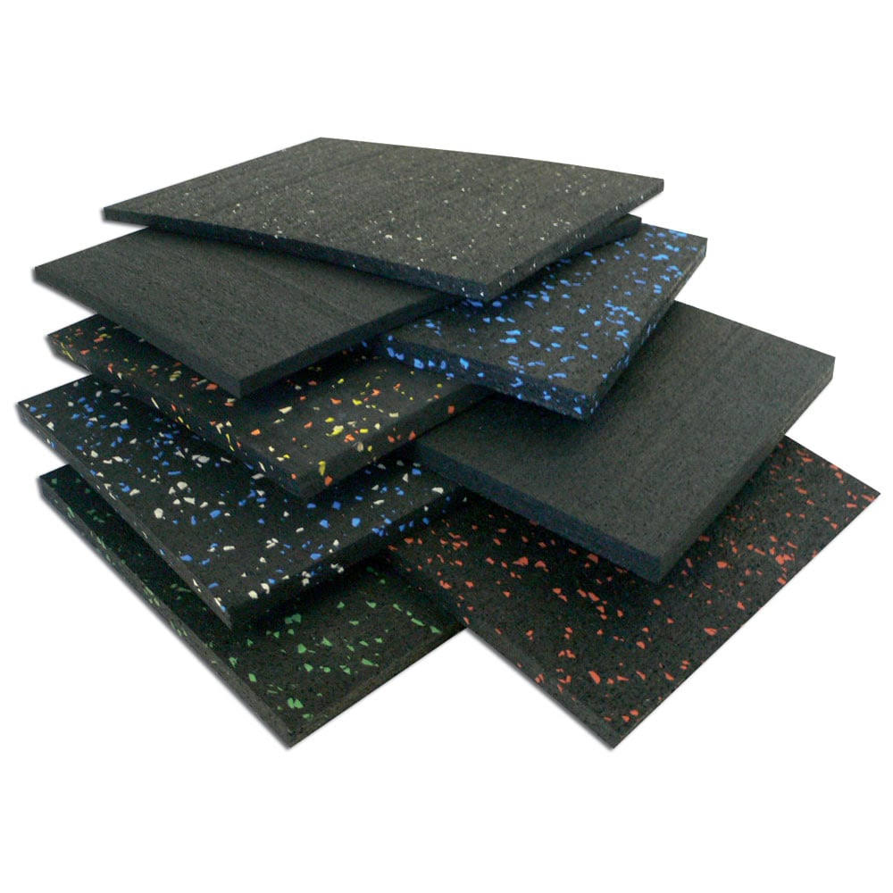 Green Dot 3/8 inch Thick Rubber Flooring D252