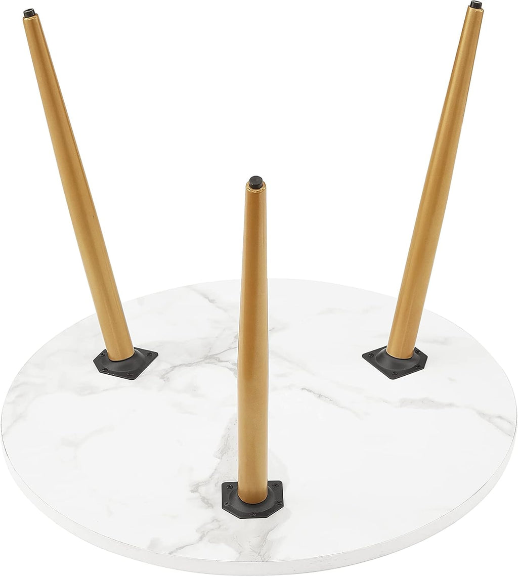 Nesting End Coffee Table Set of 2, White/Black T2018