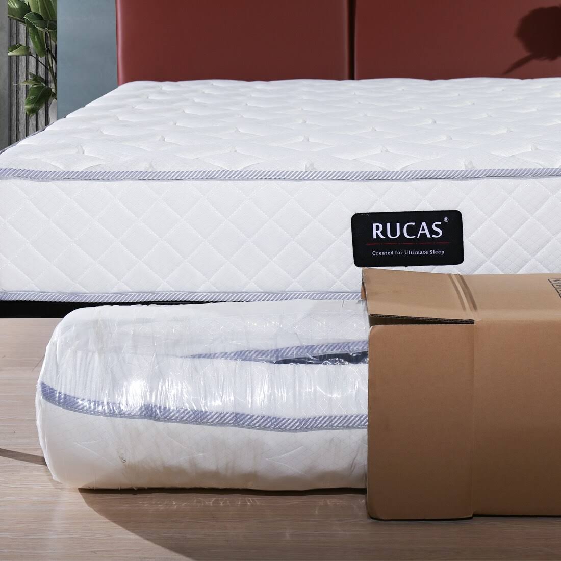 White Full Mattress D30414