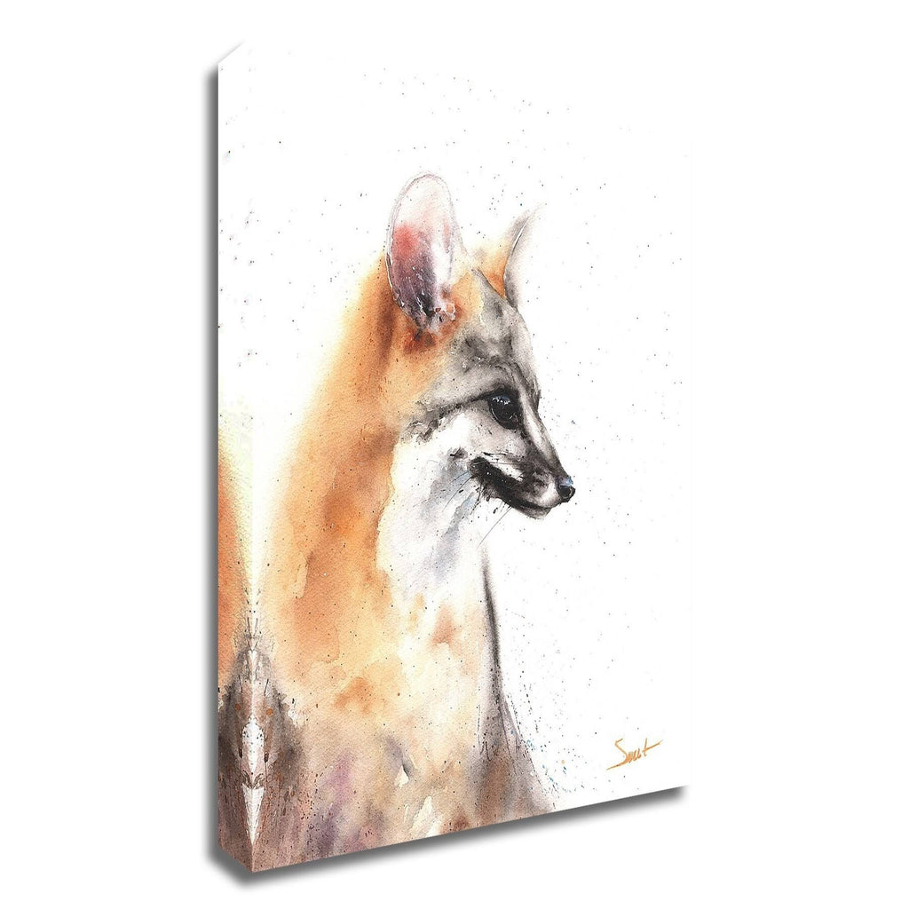 22x22 x 17x22 Grey Fox Print on Canvas L1668