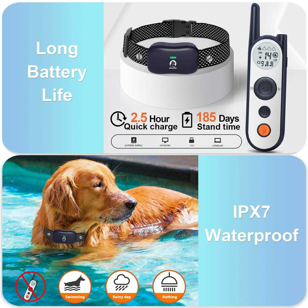 Wireless Dog Fence for 2 Dogs with Remote O124