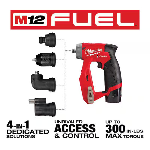 12V Brushless Cordless 4-in-1 Drill Driver & Impact Driver Combo Kit O468