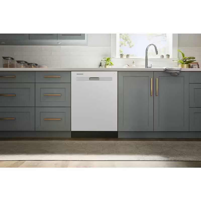White Top Control Dishwasher Y1165