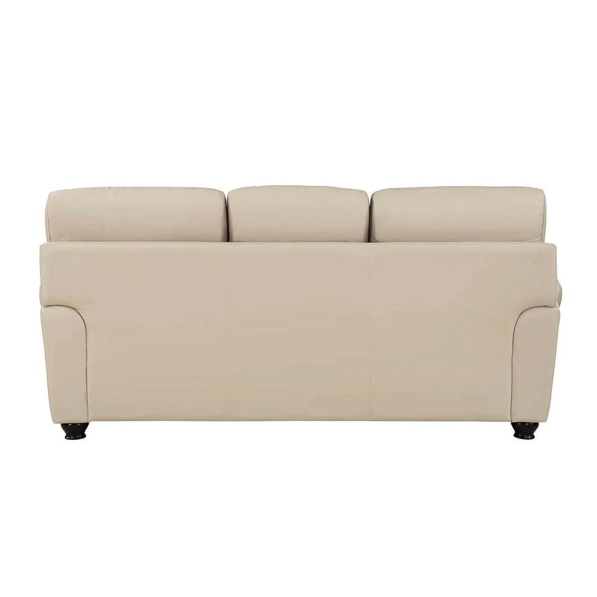 Leather 2-Piece Upholstered Sofa Set in Cream B824061