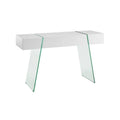 White Lacquer Console Table W374