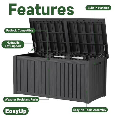 100 Gallon Waterproof UV Resistant Resin Deck Box E382184