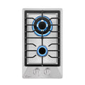 12 Stainless Steel Built-In Natural Gas Cooktop with 2 Burners B281