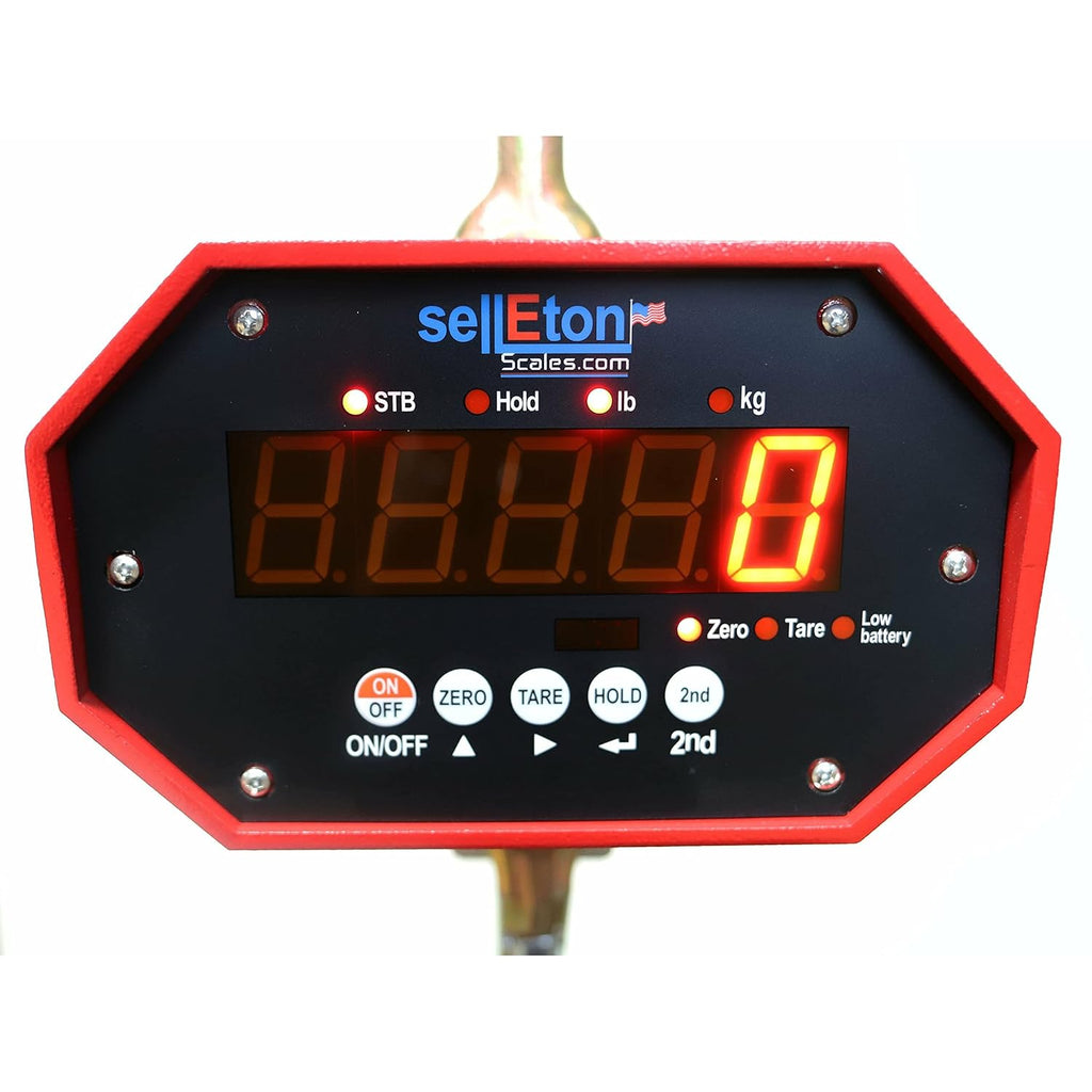 Heavy Duty Industrial Crane Scale, 20,000 lbs x 5 lb Capacity C896