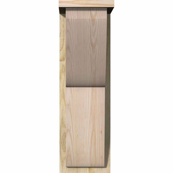 Crestline Rough Sawn Corbel w/Backplate, Douglas Fir E8325