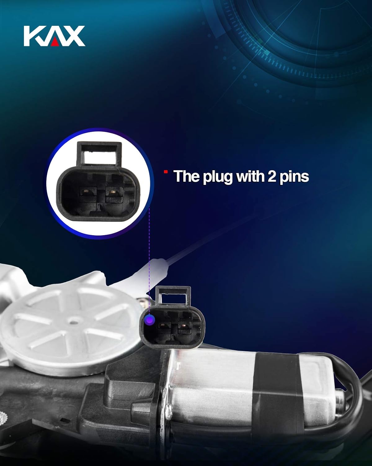 Power Window Motor and Regulator Assembly Front Right Passenger Side Compatible with Cruze 2011-2012 Pack of 2 J62456