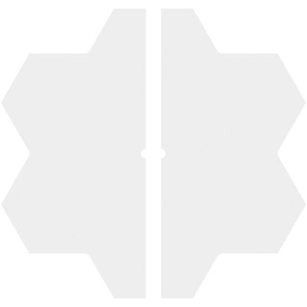 32 inchod x 1 inchid x 11 inchc x 1 inchp PVC Ceiling Medallion, Two Piece U22106
