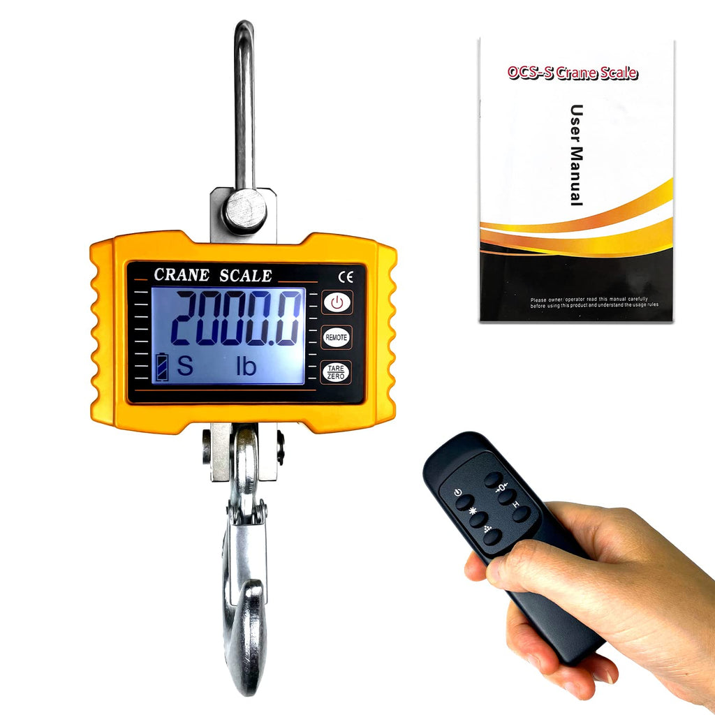 Digital Crane Scale with Remote Control (Yellow) Y183319